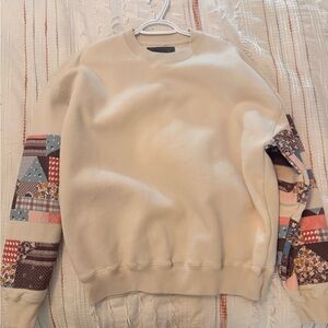 Abercrombie quilted crewneck sweatshirt